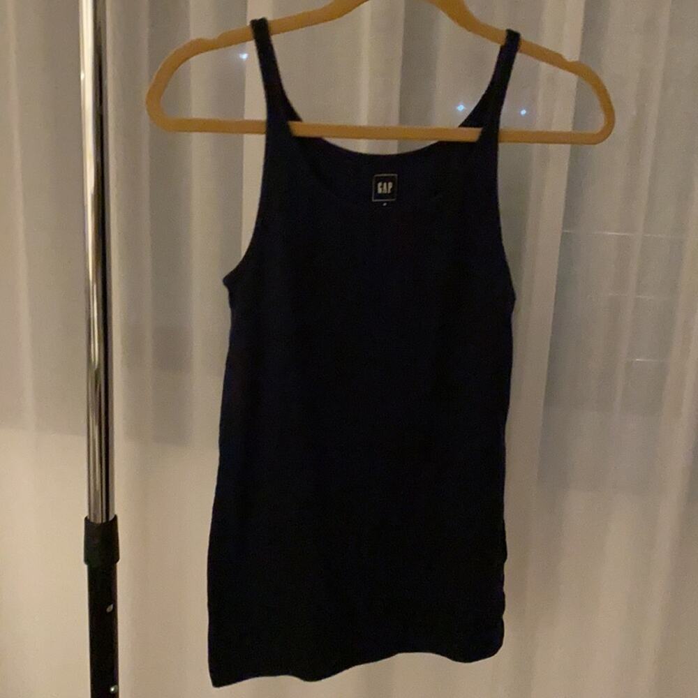 🗽GAP Blue Fitted Sleeveless Tank Top